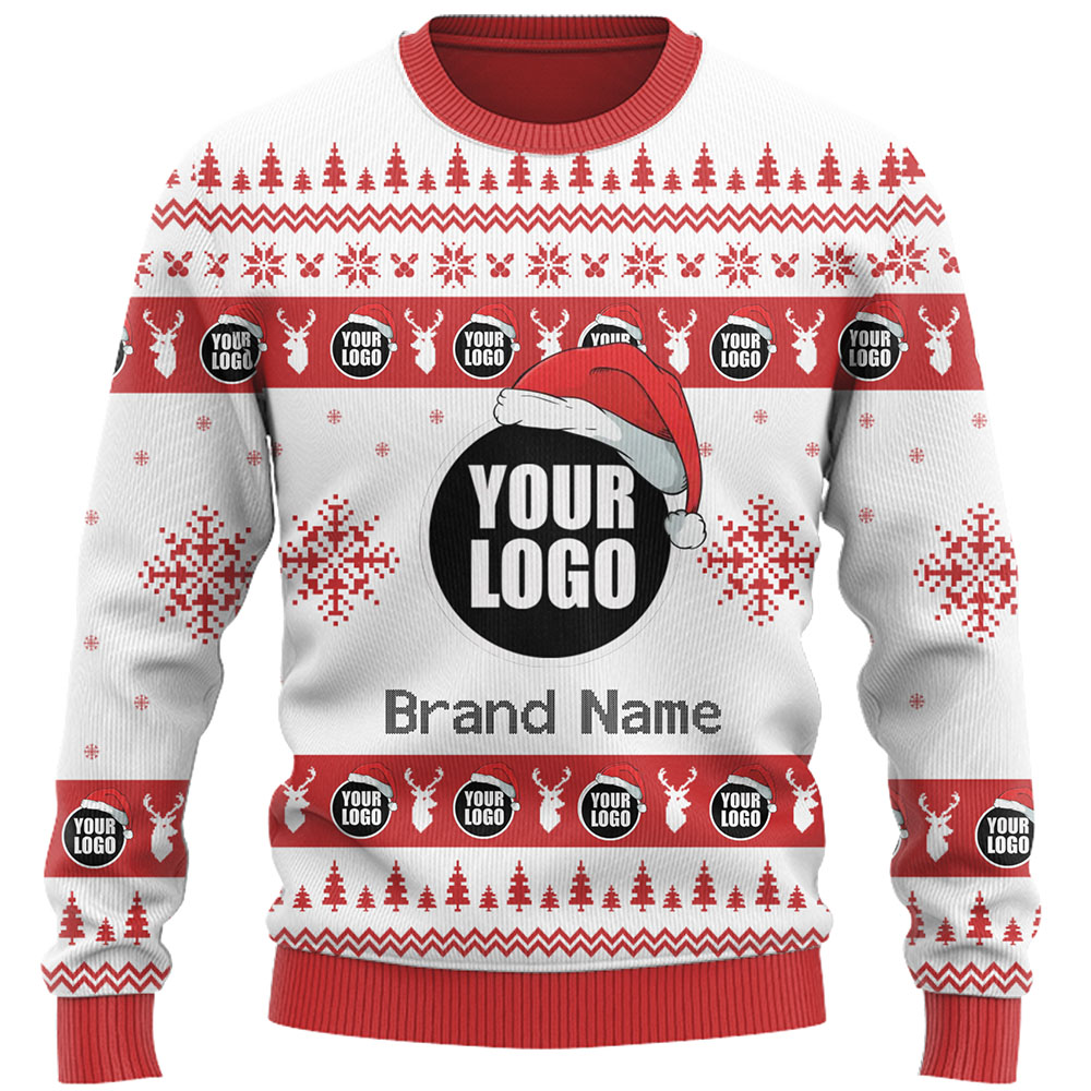 DIY Custom Logo Or Face Holiday Ugly Christmas Sweater 9